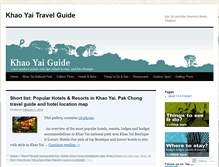 Tablet Screenshot of khaoyaiguide.com